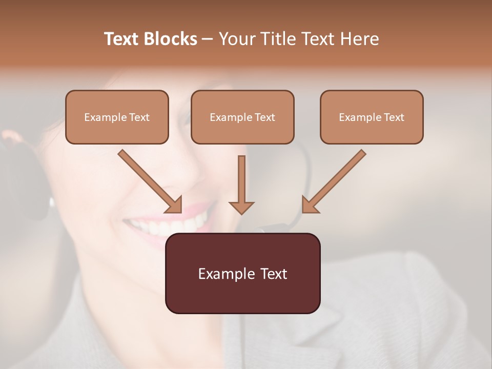 Representative Woman Service PowerPoint Template