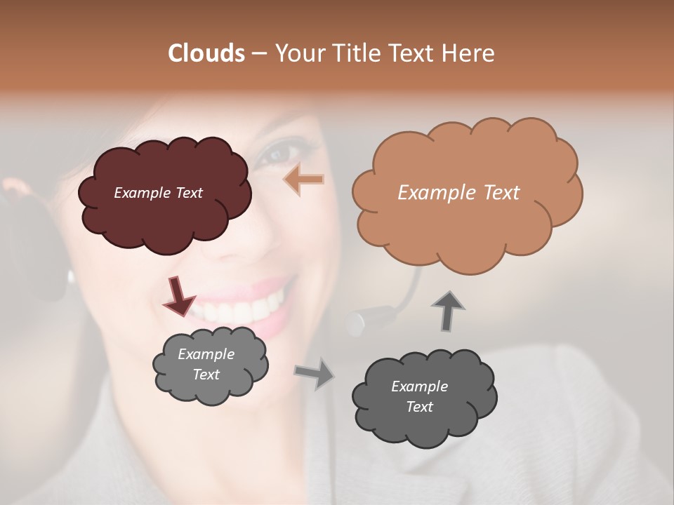 Representative Woman Service PowerPoint Template