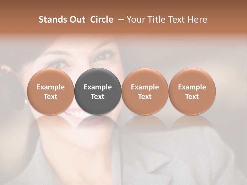 Representative Woman Service PowerPoint Template
