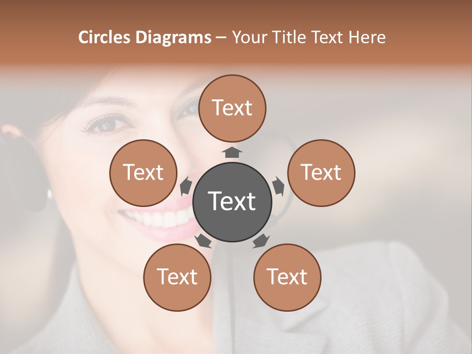 Representative Woman Service PowerPoint Template