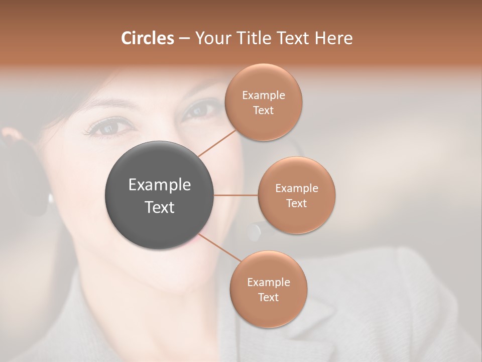 Representative Woman Service PowerPoint Template