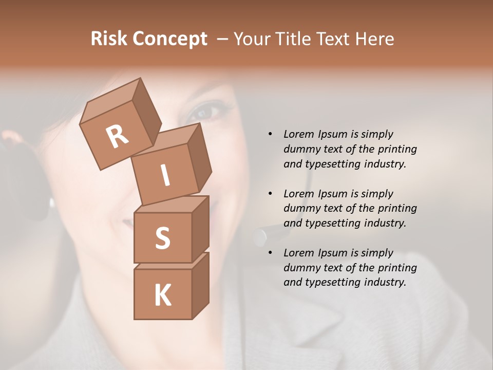 Representative Woman Service PowerPoint Template