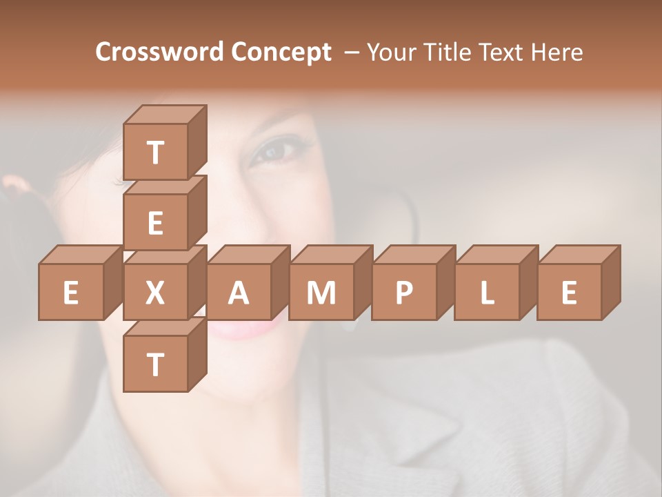 Representative Woman Service PowerPoint Template
