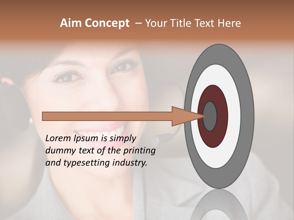 Representative Woman Service PowerPoint Template