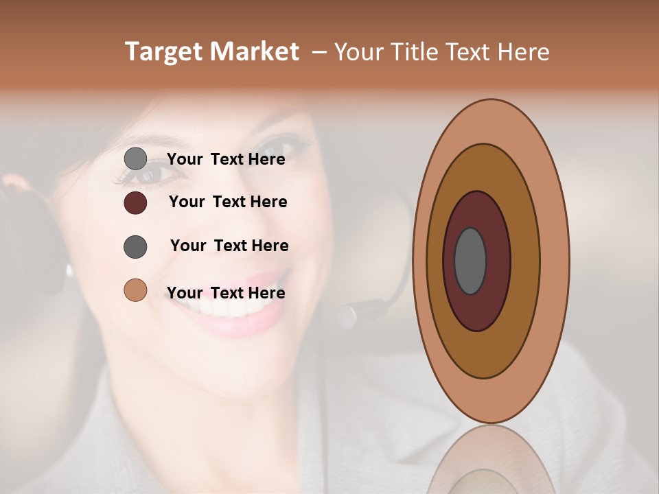 Representative Woman Service PowerPoint Template