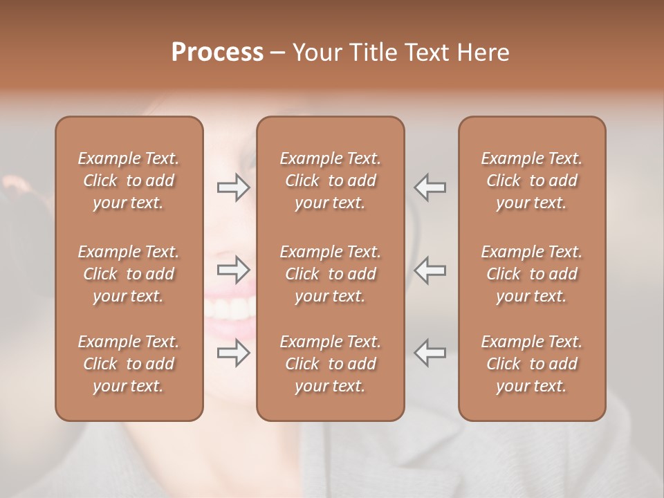 Representative Woman Service PowerPoint Template