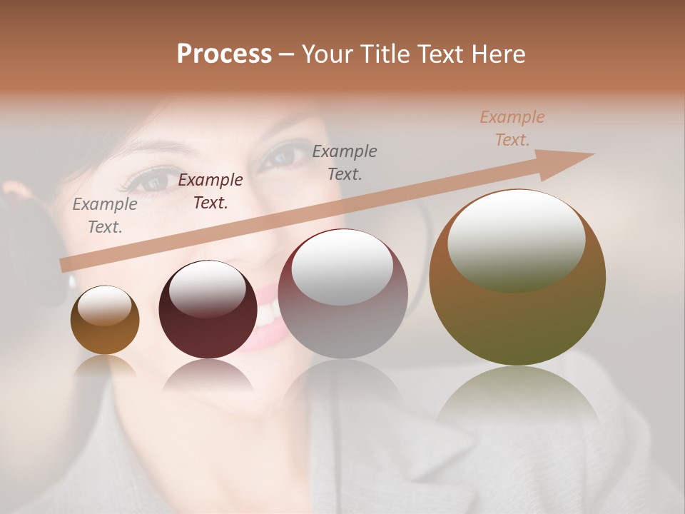 Representative Woman Service PowerPoint Template