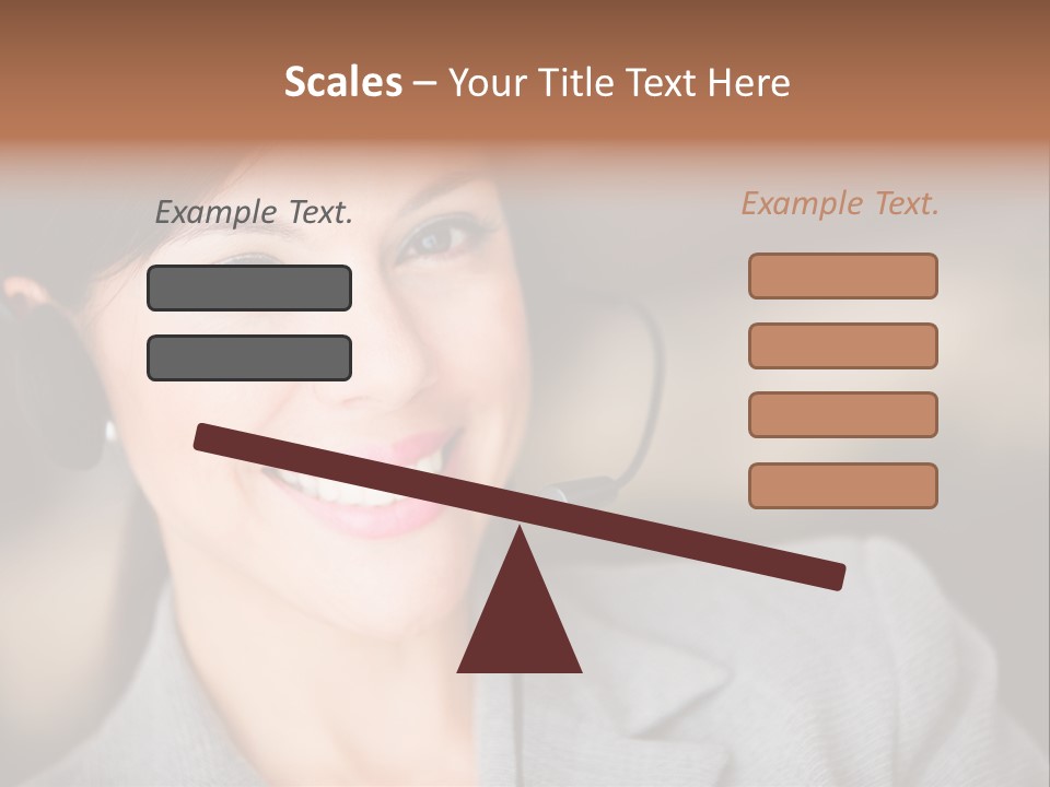 Representative Woman Service PowerPoint Template