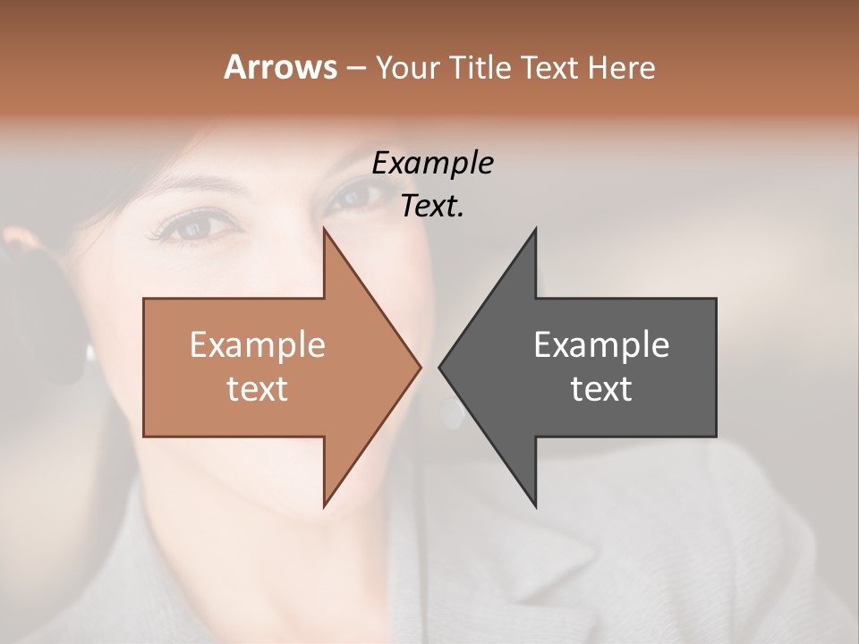Representative Woman Service PowerPoint Template