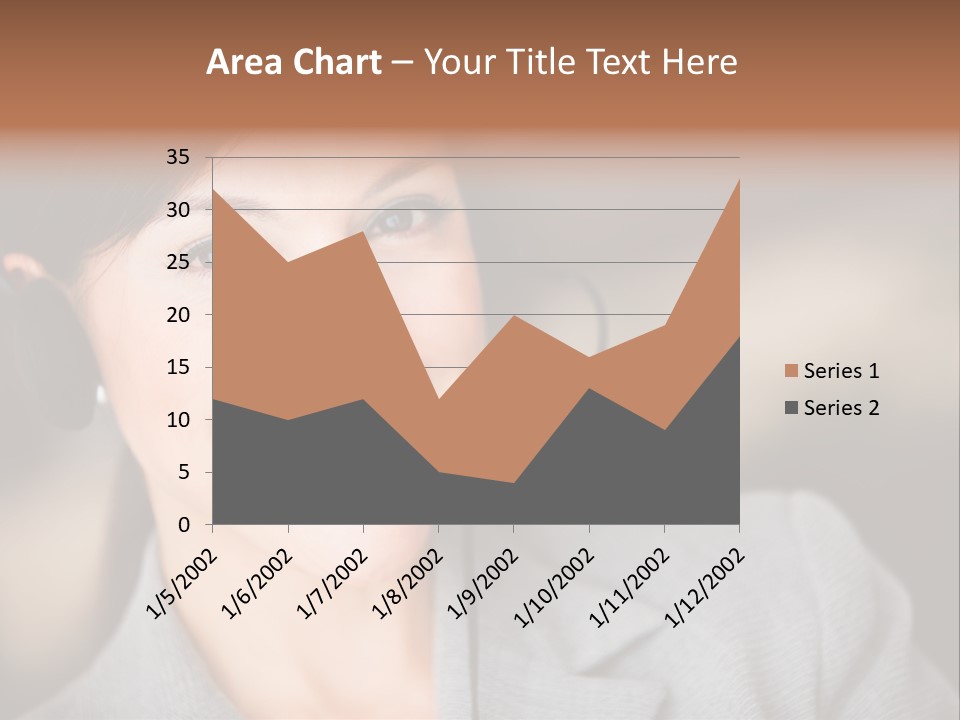 Representative Woman Service PowerPoint Template
