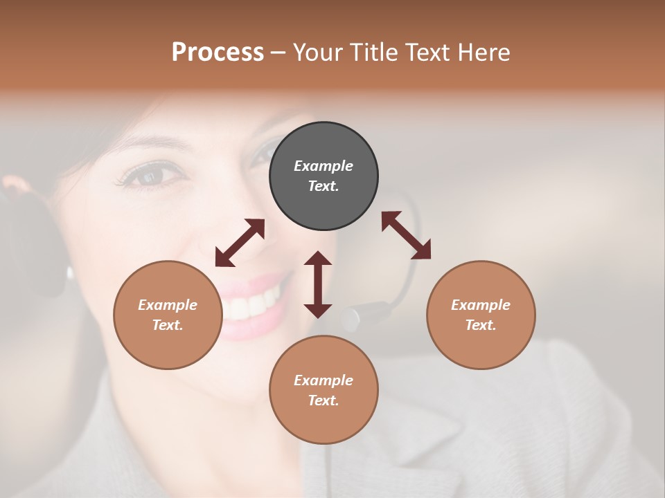 Representative Woman Service PowerPoint Template