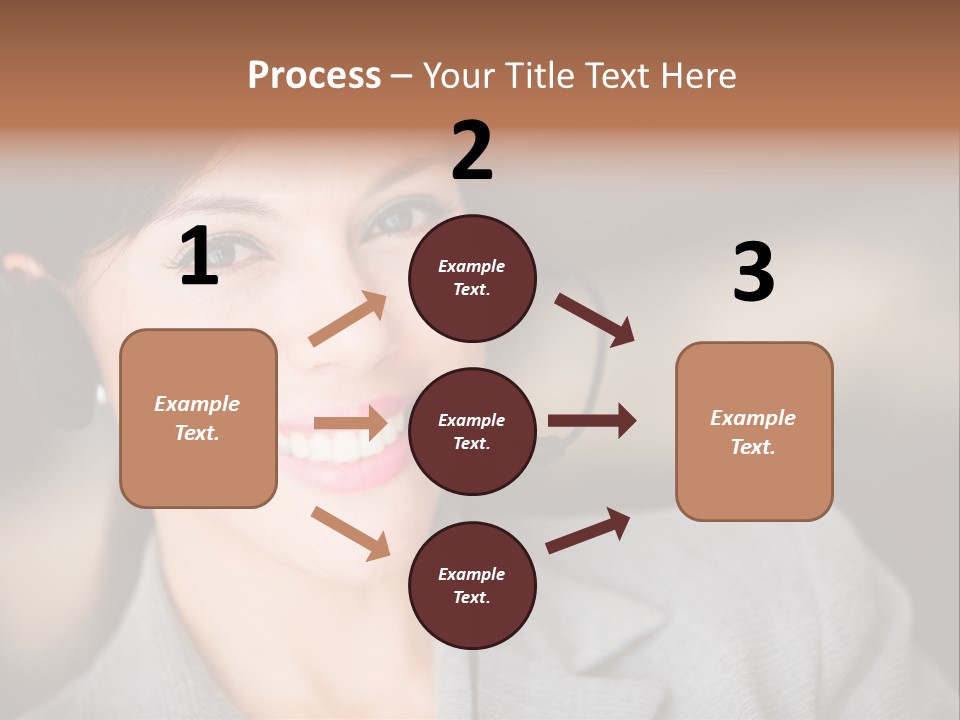 Representative Woman Service PowerPoint Template