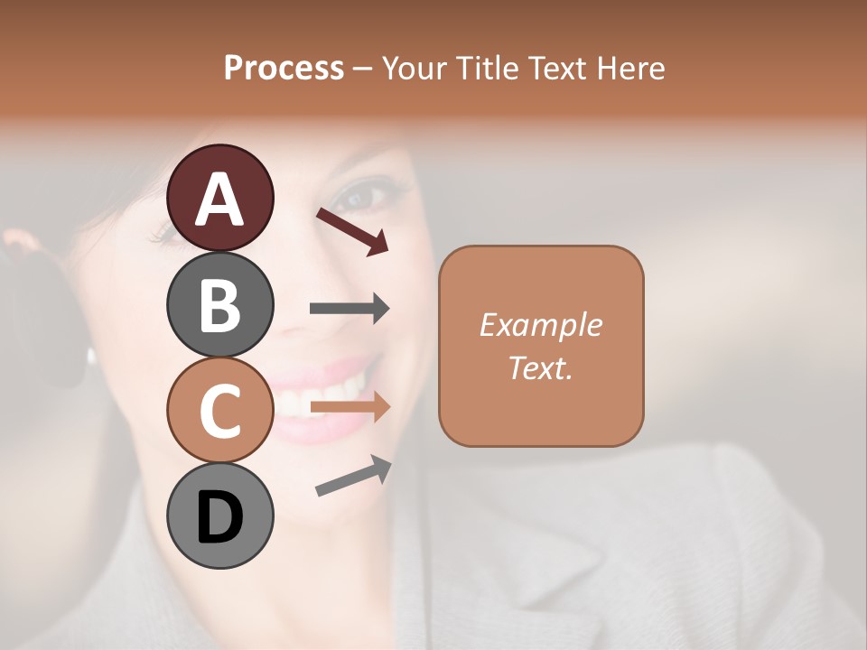 Representative Woman Service PowerPoint Template