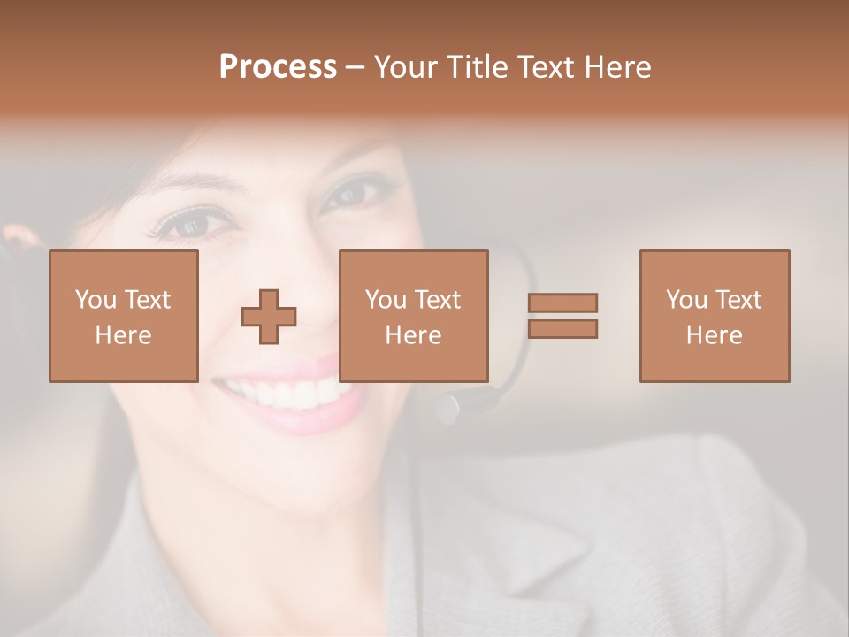 Representative Woman Service PowerPoint Template