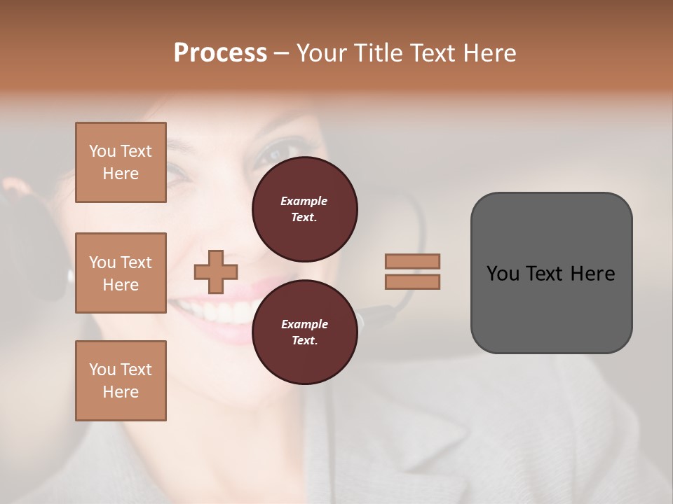 Representative Woman Service PowerPoint Template