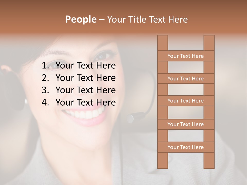 Representative Woman Service PowerPoint Template