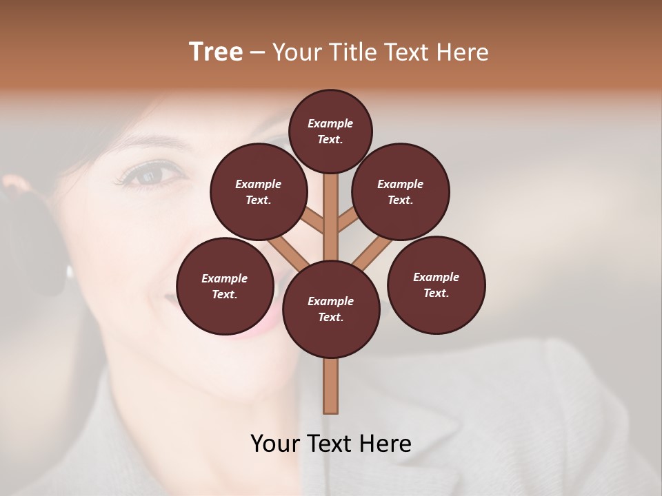 Representative Woman Service PowerPoint Template