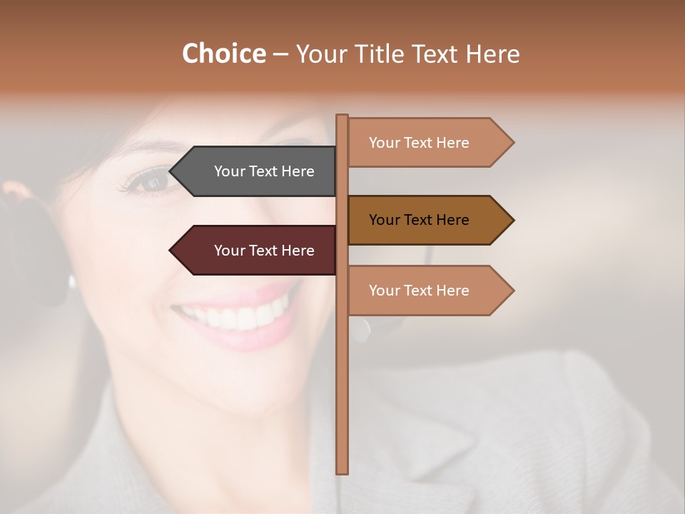 Representative Woman Service PowerPoint Template
