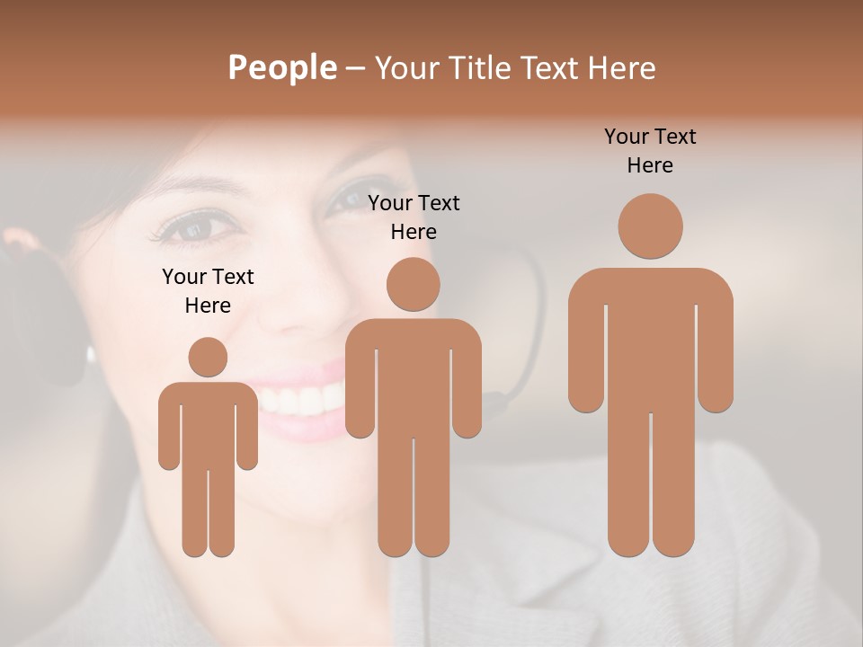 Representative Woman Service PowerPoint Template