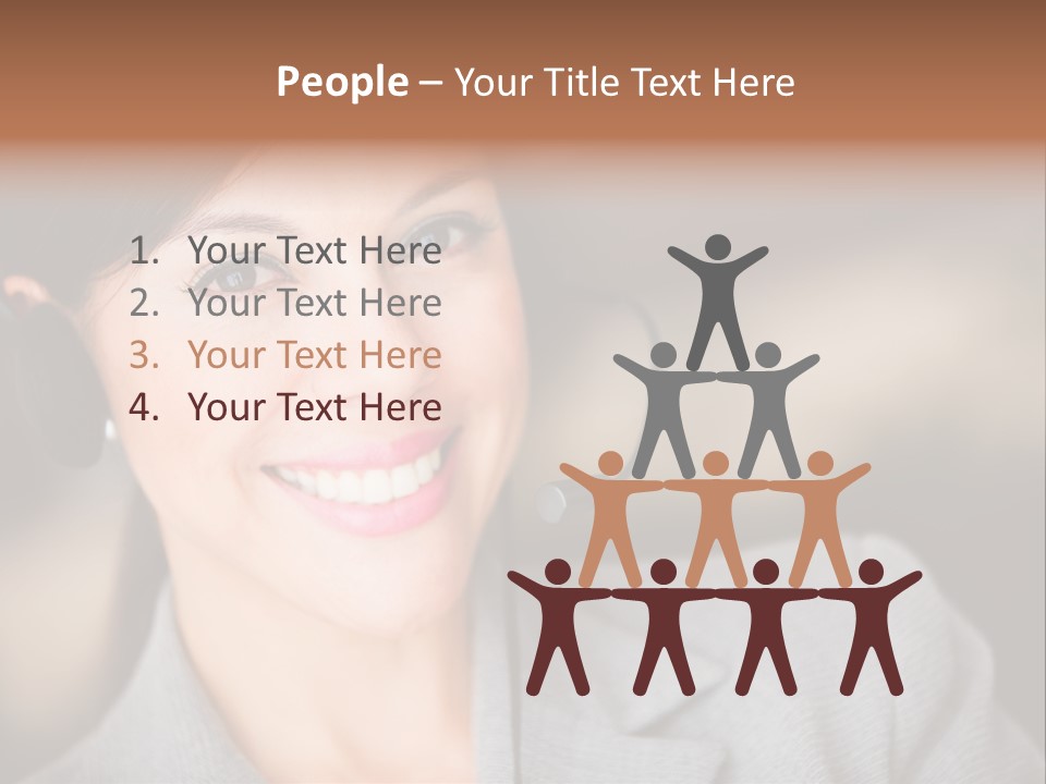 Representative Woman Service PowerPoint Template