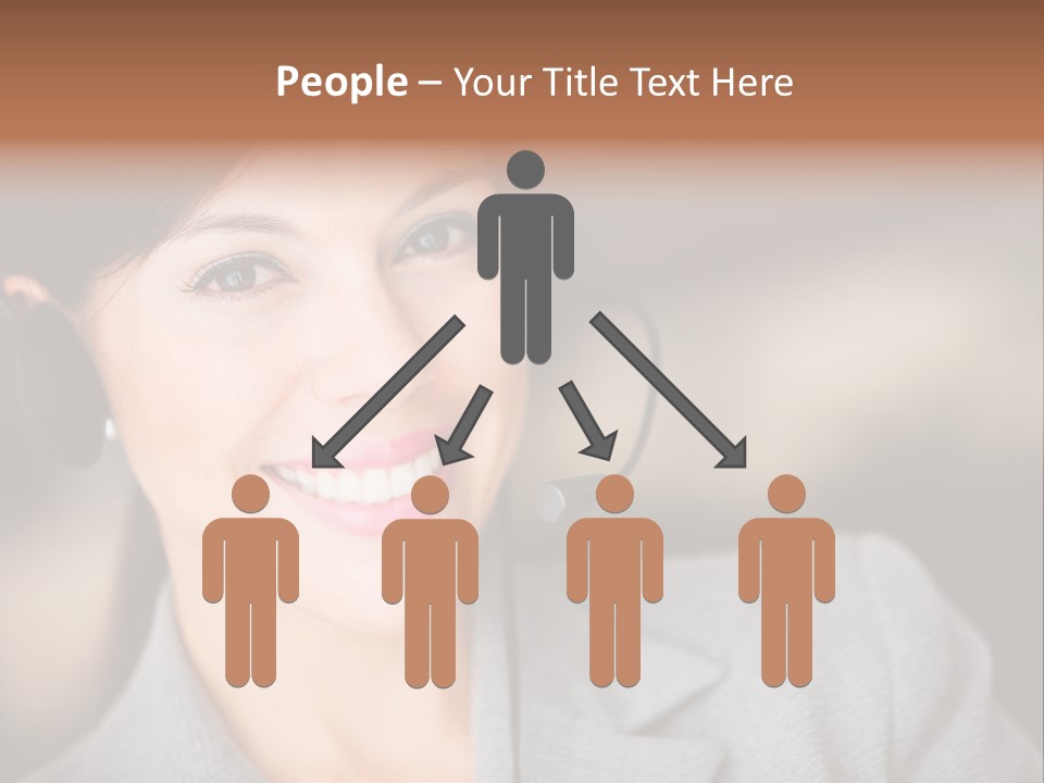 Representative Woman Service PowerPoint Template