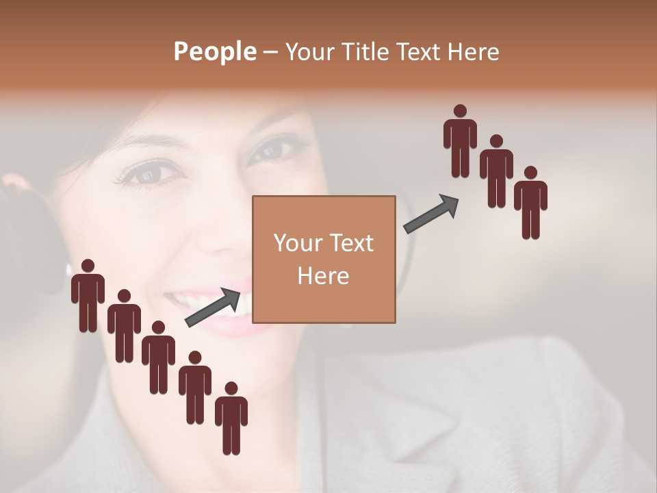 Representative Woman Service PowerPoint Template