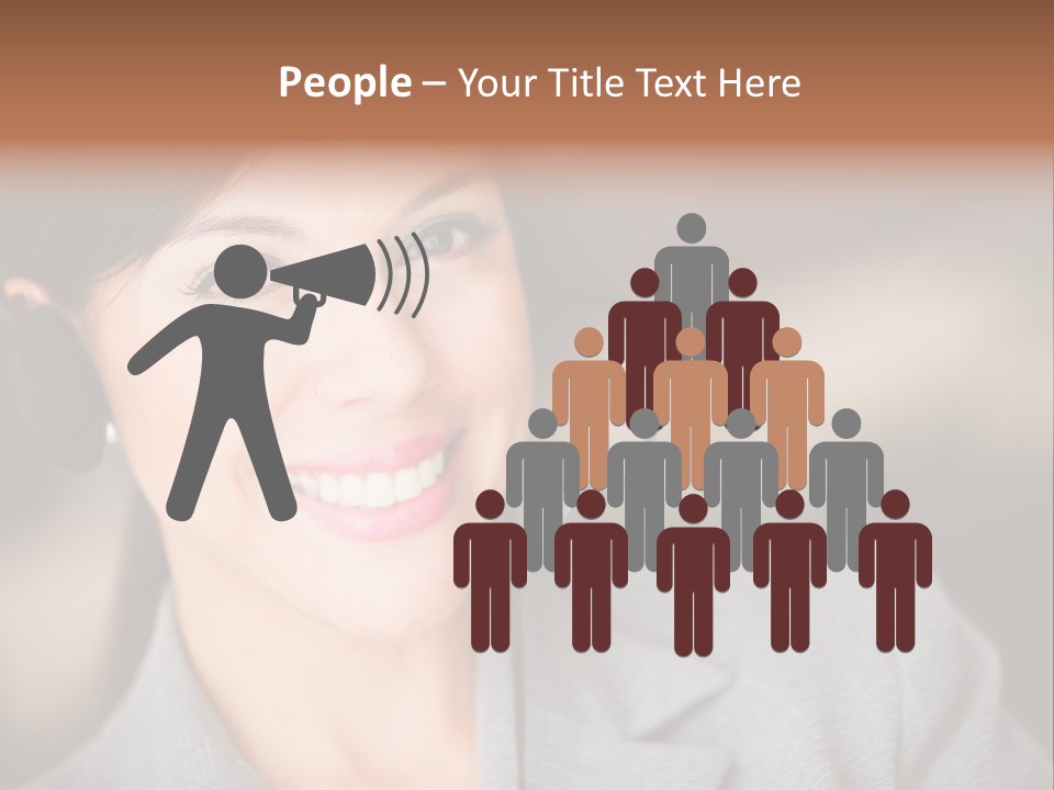 Representative Woman Service PowerPoint Template