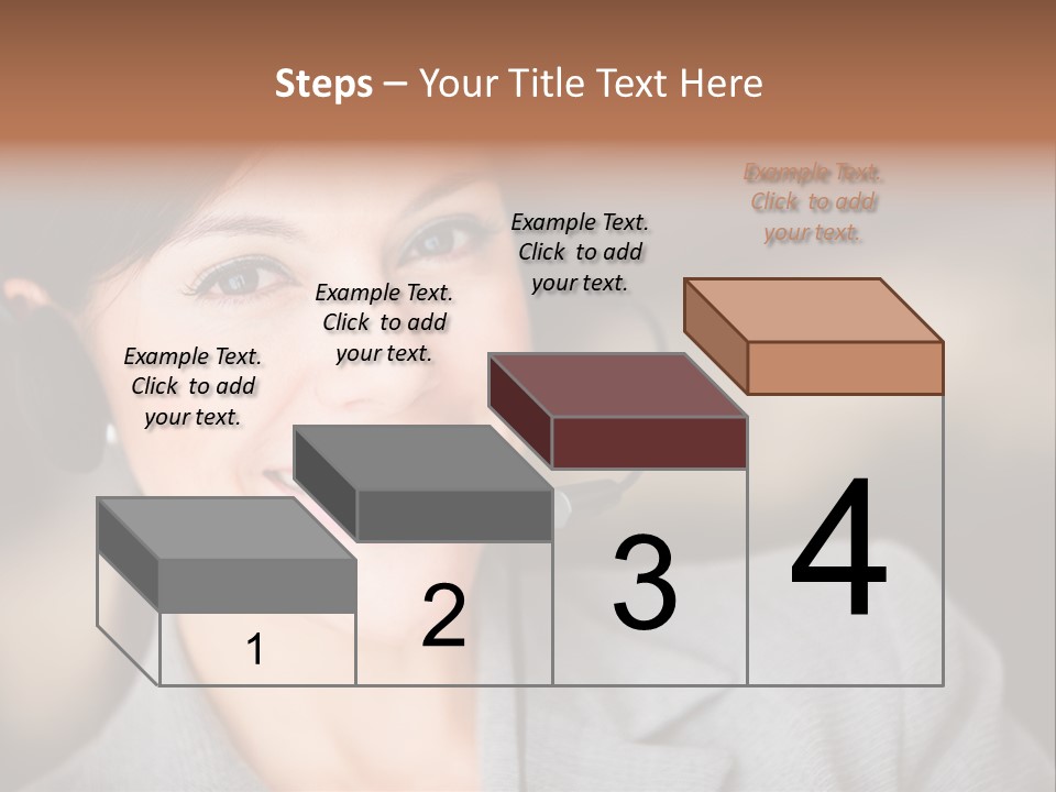 Representative Woman Service PowerPoint Template