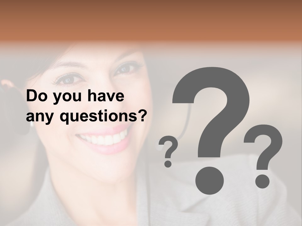 Representative Woman Service PowerPoint Template