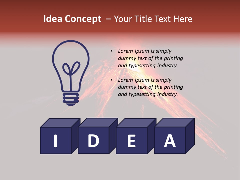 Natural Glow Horizontal PowerPoint Template