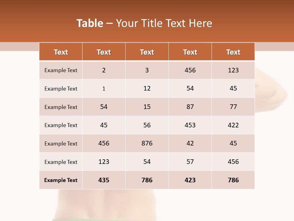 Sore Hand Sick PowerPoint Template