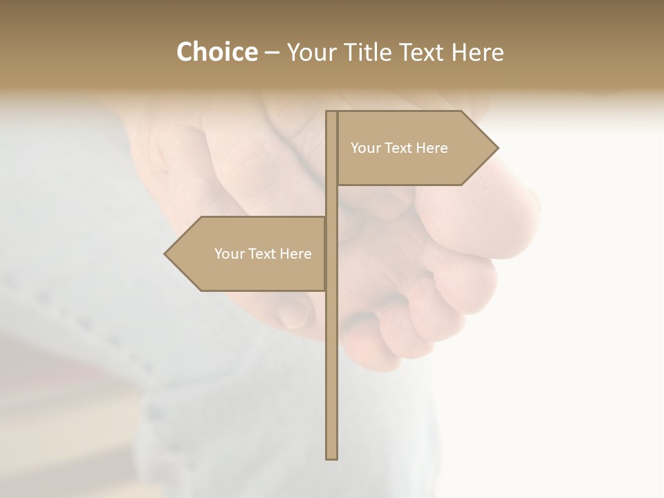 Health Care Rash Athlete's Foot PowerPoint Template