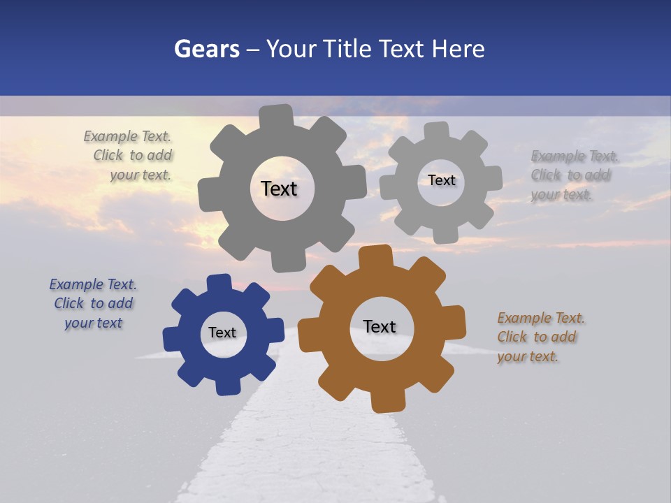 Transport Asphalt Key PowerPoint Template