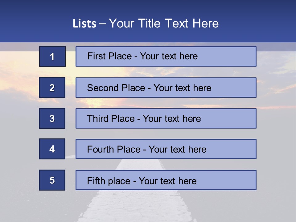 Transport Asphalt Key PowerPoint Template