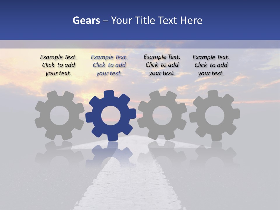 Transport Asphalt Key PowerPoint Template