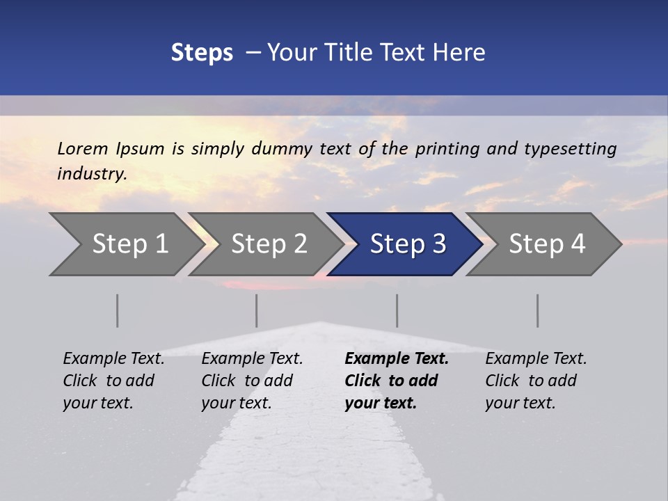 Transport Asphalt Key PowerPoint Template