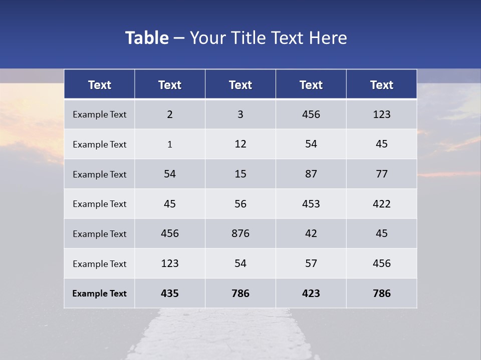 Transport Asphalt Key PowerPoint Template