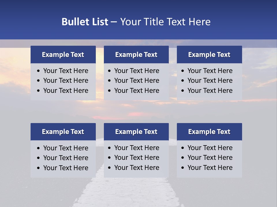 Transport Asphalt Key PowerPoint Template