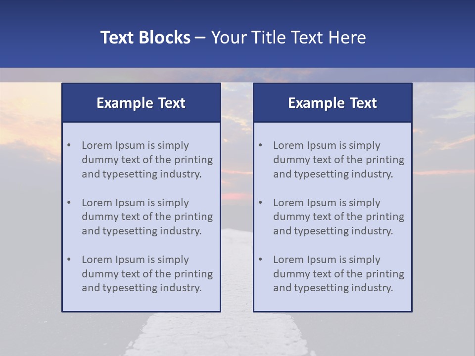 Transport Asphalt Key PowerPoint Template