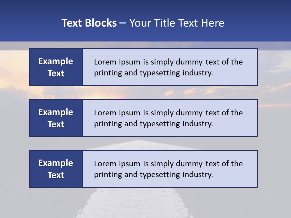 Transport Asphalt Key PowerPoint Template