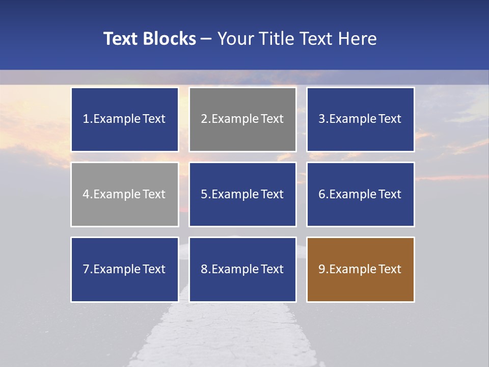 Transport Asphalt Key PowerPoint Template