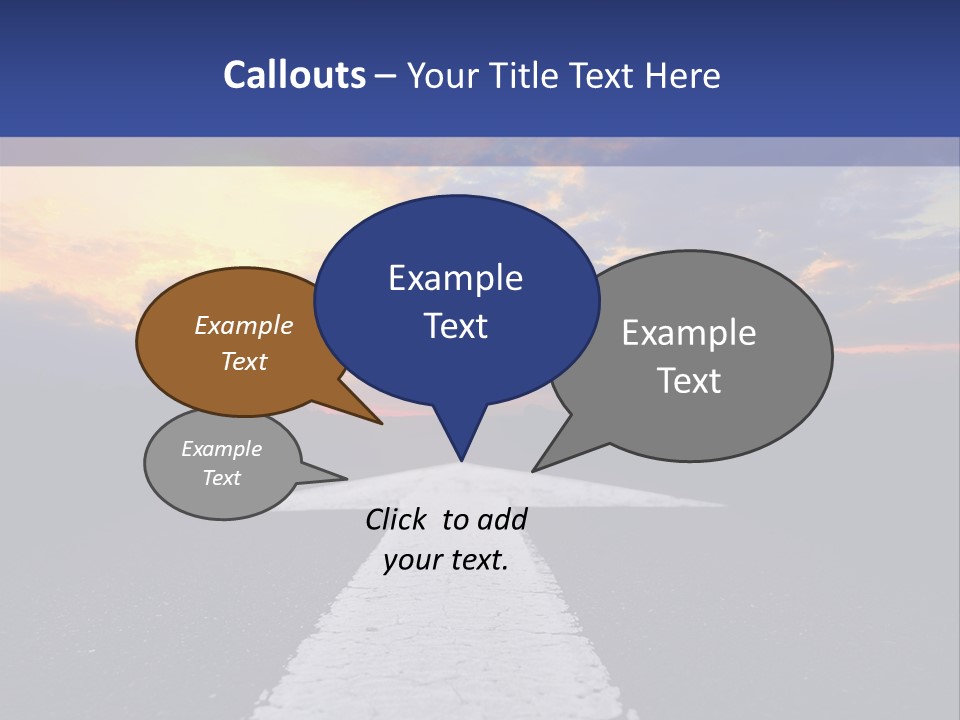 Transport Asphalt Key PowerPoint Template