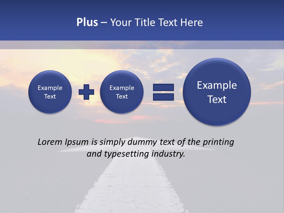 Transport Asphalt Key PowerPoint Template