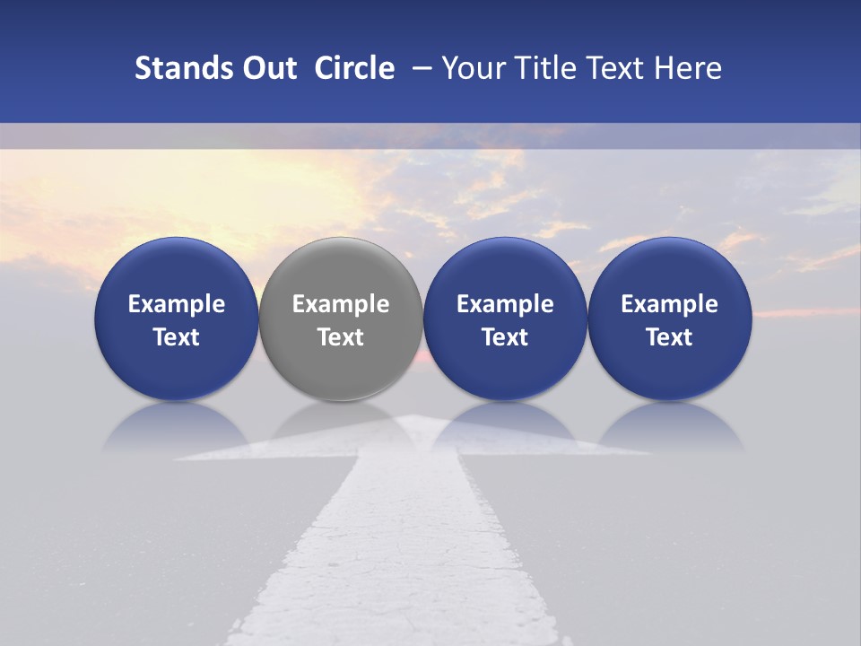 Transport Asphalt Key PowerPoint Template