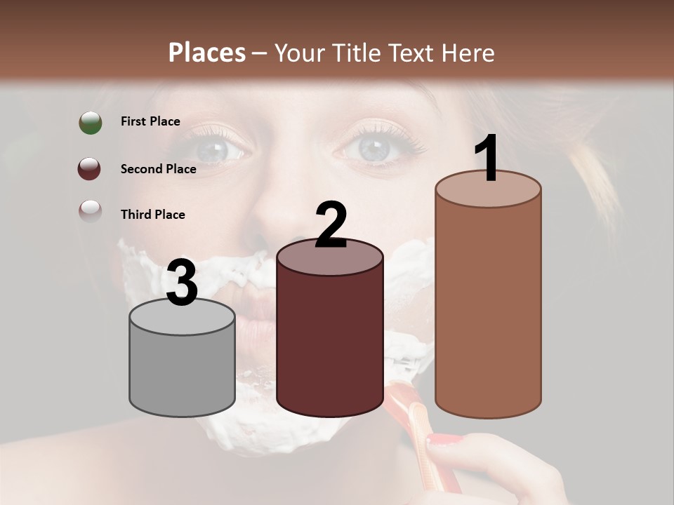 Infantile Body Mustache PowerPoint Template