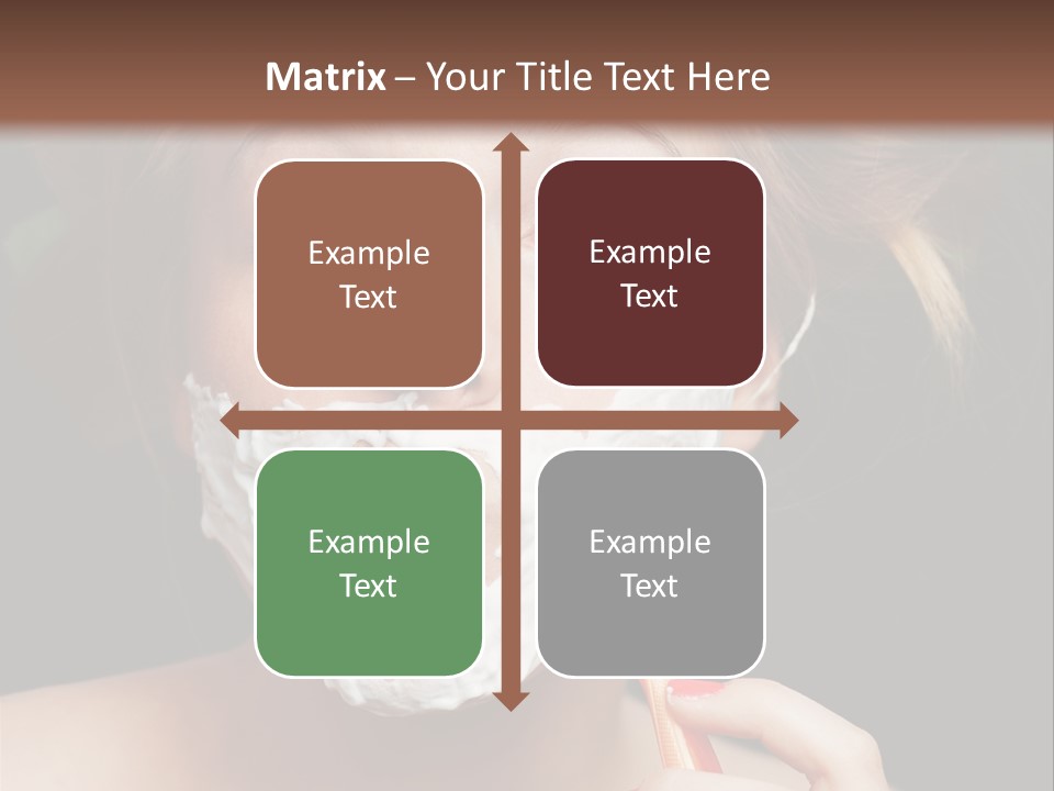 Infantile Body Mustache PowerPoint Template