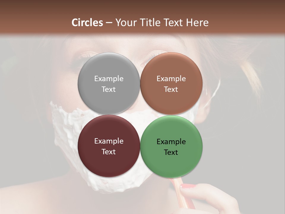 Infantile Body Mustache PowerPoint Template