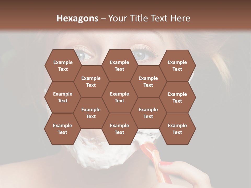 Infantile Body Mustache PowerPoint Template