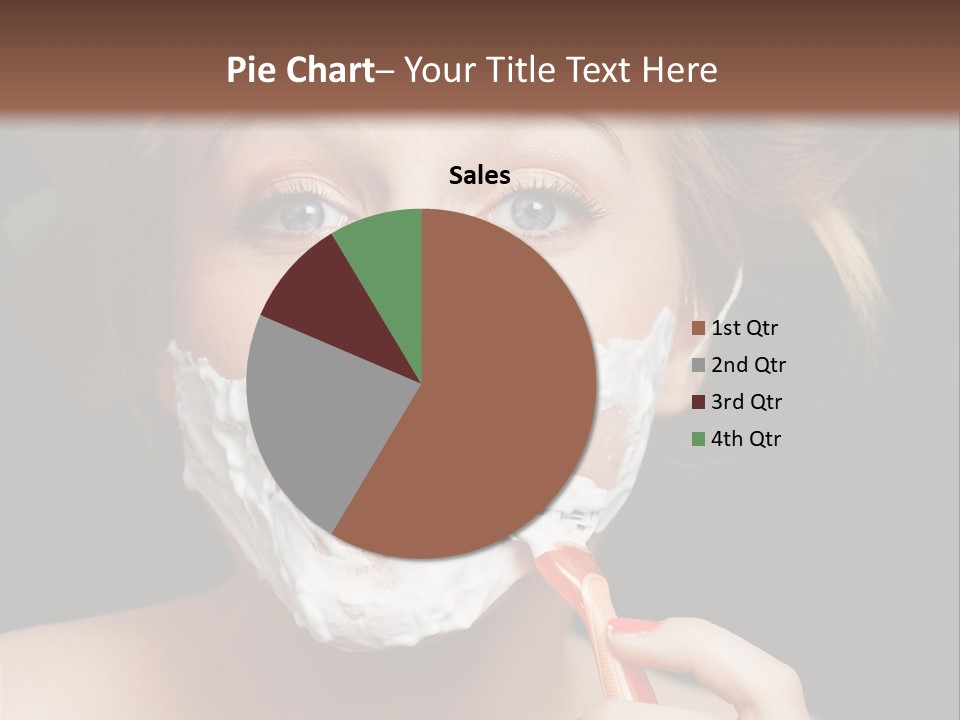 Infantile Body Mustache PowerPoint Template