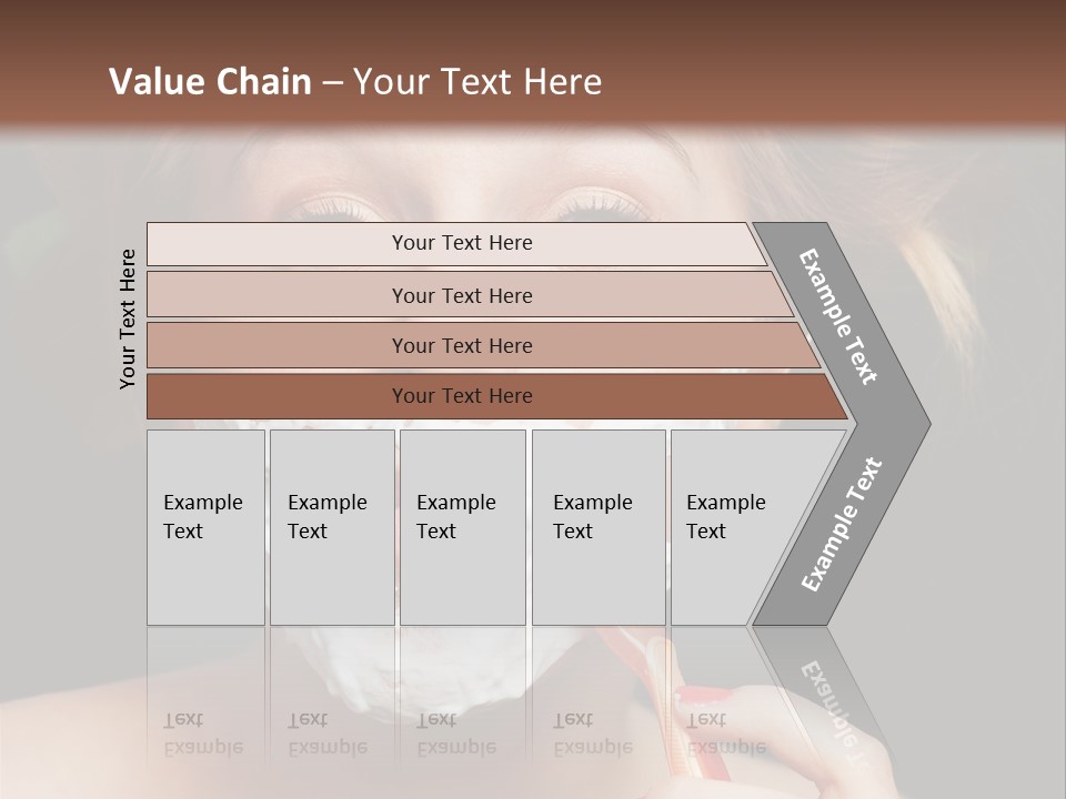 Infantile Body Mustache PowerPoint Template